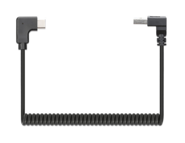 Cavo di Ricarica USB-A a USB-C™ 1m Spiralato Nero - immagine 4