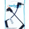 Cavo di Ricarica USB-A a Micro-USB 1m Spiralato Nero - immagine 2