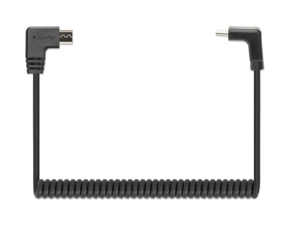Cavo di Ricarica USB-C™ a Micro-USB 1m Spiralato Nero - immagine 4