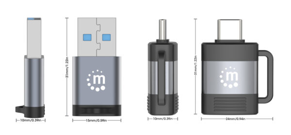 Set 2 Adattatori USB-C™ a USB-A & USB-A a USB-C™ - immagine 6