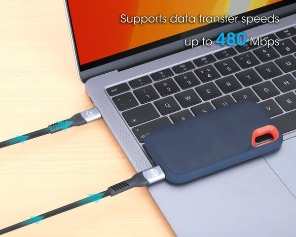 Cavo USB 2.0 EPR USB-C™ M/M 240W PD 3.1 e-Mark 2m - immagine 8