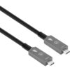 Cavo Ottico Attivo Dati e Video USB 3.2 Gen 2 USB-C™ M/M Fibra Ottica 4K 10 m - immagine 3