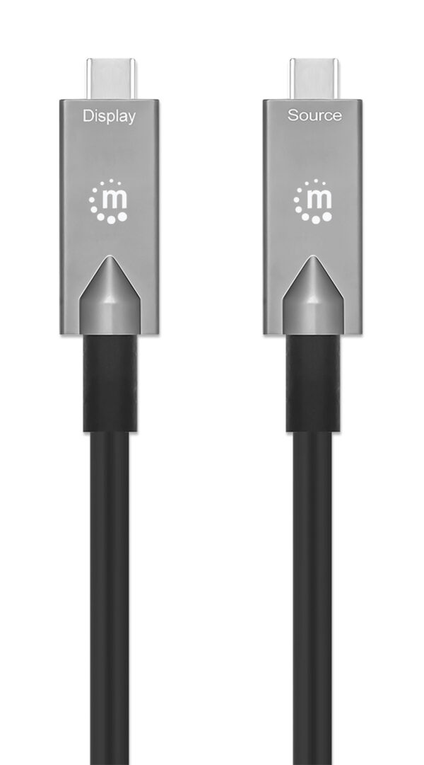 Cavo Ottico Attivo Dati e Video USB 3.2 Gen 2 USB-C™ M/M Fibra Ottica 4K 10 m - immagine 4