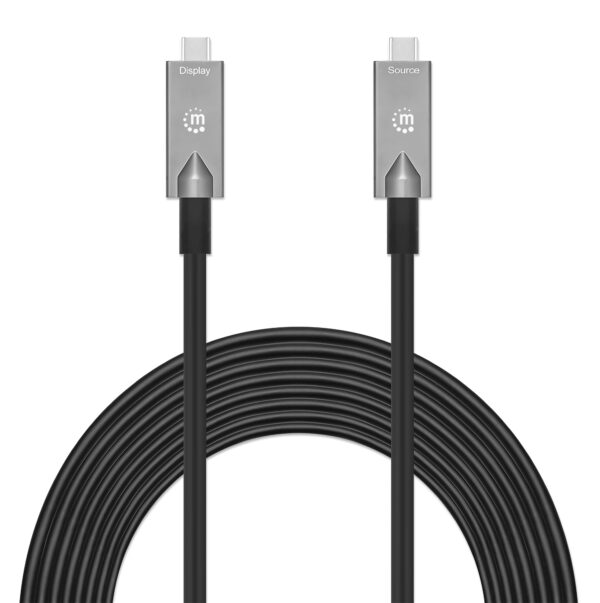 Cavo Ottico Attivo Dati e Video USB 3.2 Gen 2 USB-C™ M/M Fibra Ottica 4K 10 m - immagine 6