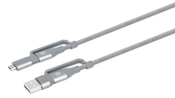 Cavo USB di Ricarica 4-in-1 USB-A, Micro-USB e due USB-C™ 1m - immagine 5