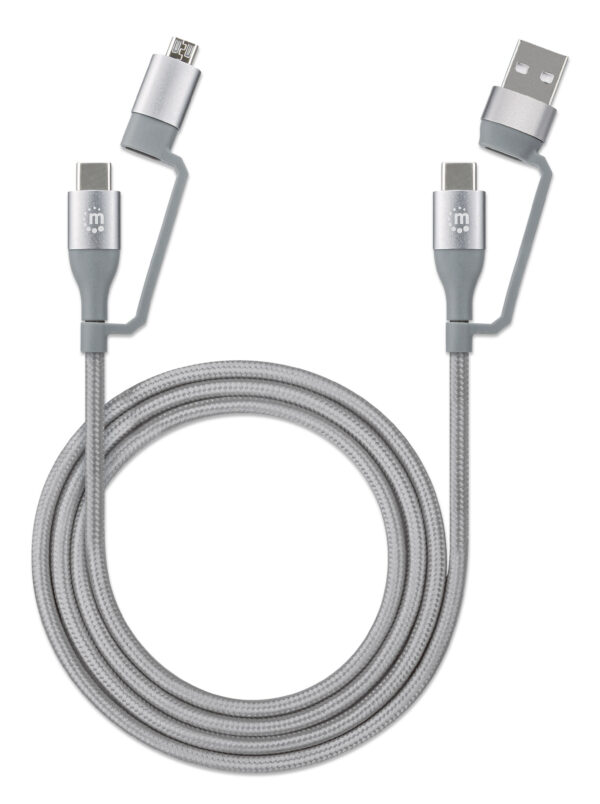 Cavo USB di Ricarica 4-in-1 USB-A, Micro-USB e due USB-C™ 1m