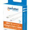Cavo di Ricarica e Sincronizzazione USB-C™ a Lightning® 1m, Bianco - immagine 2