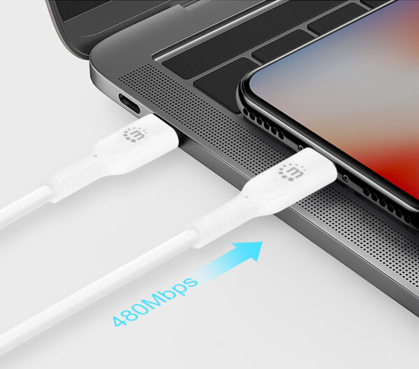Cavo di Ricarica e Sincronizzazione USB-C™ a Lightning® 1m, Bianco - immagine 6