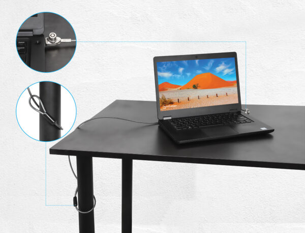 Lucchetto di Sicurezza per Notebook con Chiave per Slot Nano - immagine 2