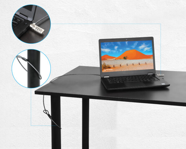 Lucchetto di Sicurezza per Notebook a Combinazione per Slot Nano - immagine 2