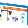 Supporto da Scrivania per 2 Monitor 13-32'' con Morsetto - immagine 2