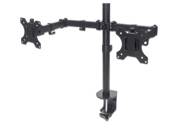 Supporto da Scrivania per 2 Monitor 13-32'' con Morsetto - immagine 4