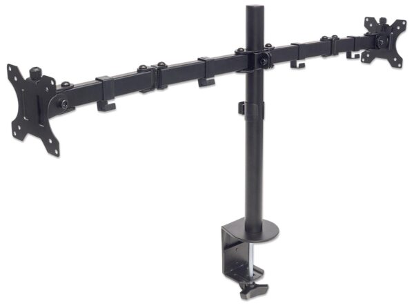 Supporto da Scrivania per 2 Monitor 13-32'' con Morsetto - immagine 6