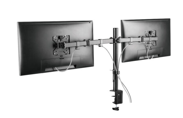 Supporto da Scrivania per 2 Monitor 13-32'' con Morsetto - immagine 9