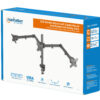 Supporto da Scrivania per 3 Monitor 13-27'' con Morsetto - immagine 2