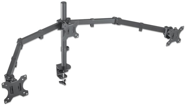 Supporto da Scrivania per 3 Monitor 13-27'' con Morsetto - immagine 7