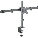 Supporto da Scrivania per 3 Monitor 13-27'' con Morsetto