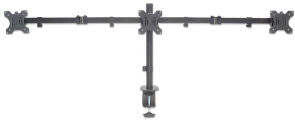 Supporto da Scrivania per 3 Monitor 13-27'' con Morsetto - immagine 5