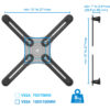 Kit Adattatore di Montaggio Non VESA per Monitor 13-27'' - immagine 4