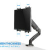 Kit Adattatore di Montaggio Non VESA per Monitor 13-27'' - immagine 8