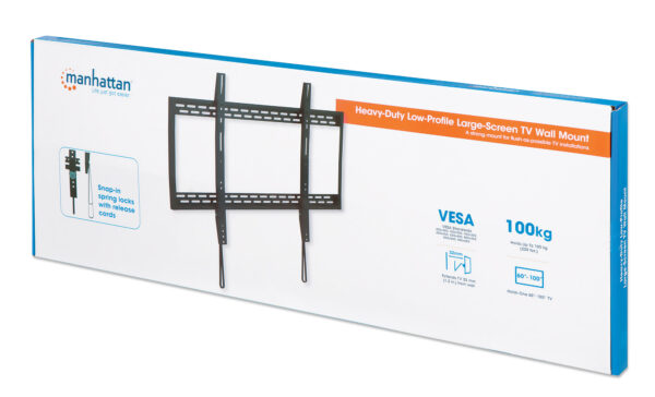 Staffa a Muro Slim Fissa TV LED LCD 60-100'' - immagine 2