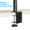 Supporto da Scrivania Braccio per Monitor 13-32'' e Mensola per Laptop - immagine 7