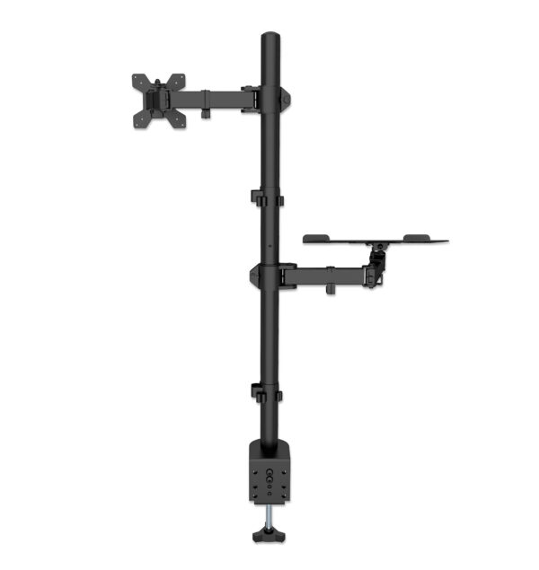 Supporto da Scrivania Braccio per Monitor 13-32'' e Mensola per Laptop - immagine 10