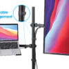 Supporto da Scrivania Braccio per Monitor 13-32'' e Mensola per Laptop - immagine 6