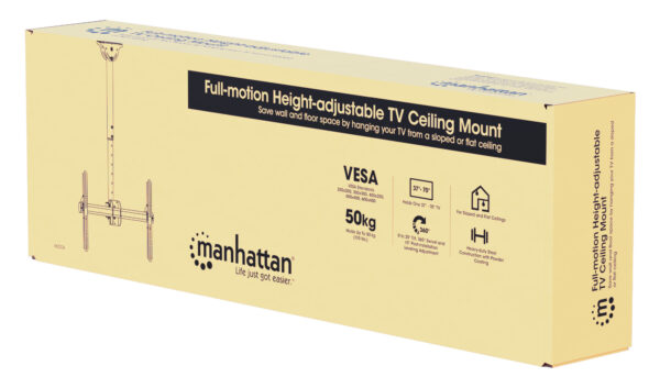 Supporto TV 37''-70'' da Soffitto Altezza Regolabile Full-motion - immagine 2