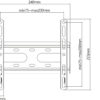 Staffa a Muro Fissa Low-Profile per TV 23-43'' - immagine 3