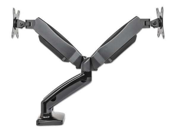 Supporto da scrivania in Alluminio per 2 Monitor 13-27'' con Molla a Gas - immagine 6