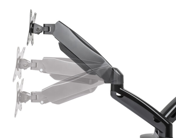 Supporto da scrivania in Alluminio per 2 Monitor 13-27'' con Molla a Gas - immagine 7