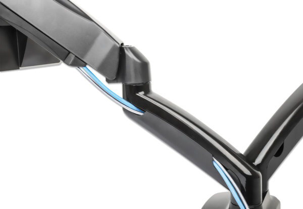 Supporto da scrivania in Alluminio per 2 Monitor 13-27'' con Molla a Gas - immagine 8