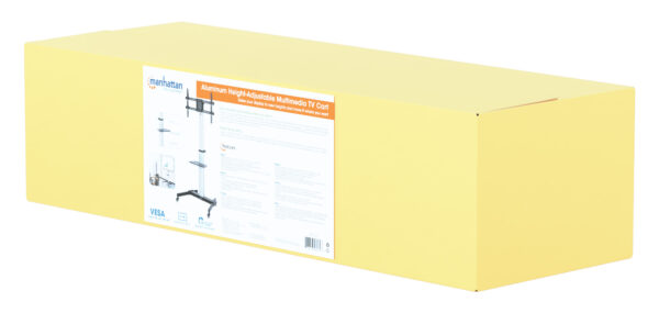 Carrello TV 37''-86'' Multimediale in Alluminio Regolabile in Altezza - immagine 2