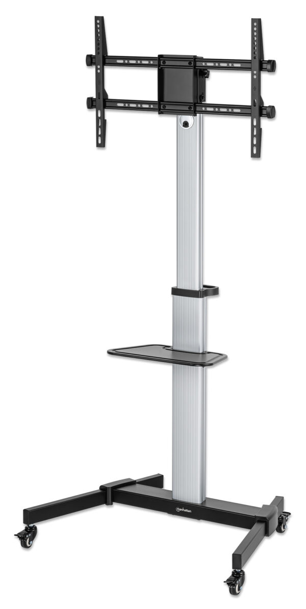 Carrello TV 37''-86'' Multimediale in Alluminio Regolabile in Altezza - immagine 3