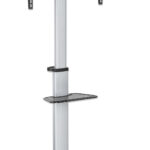 Carrello TV 37''-86'' Multimediale in Alluminio Regolabile in Altezza