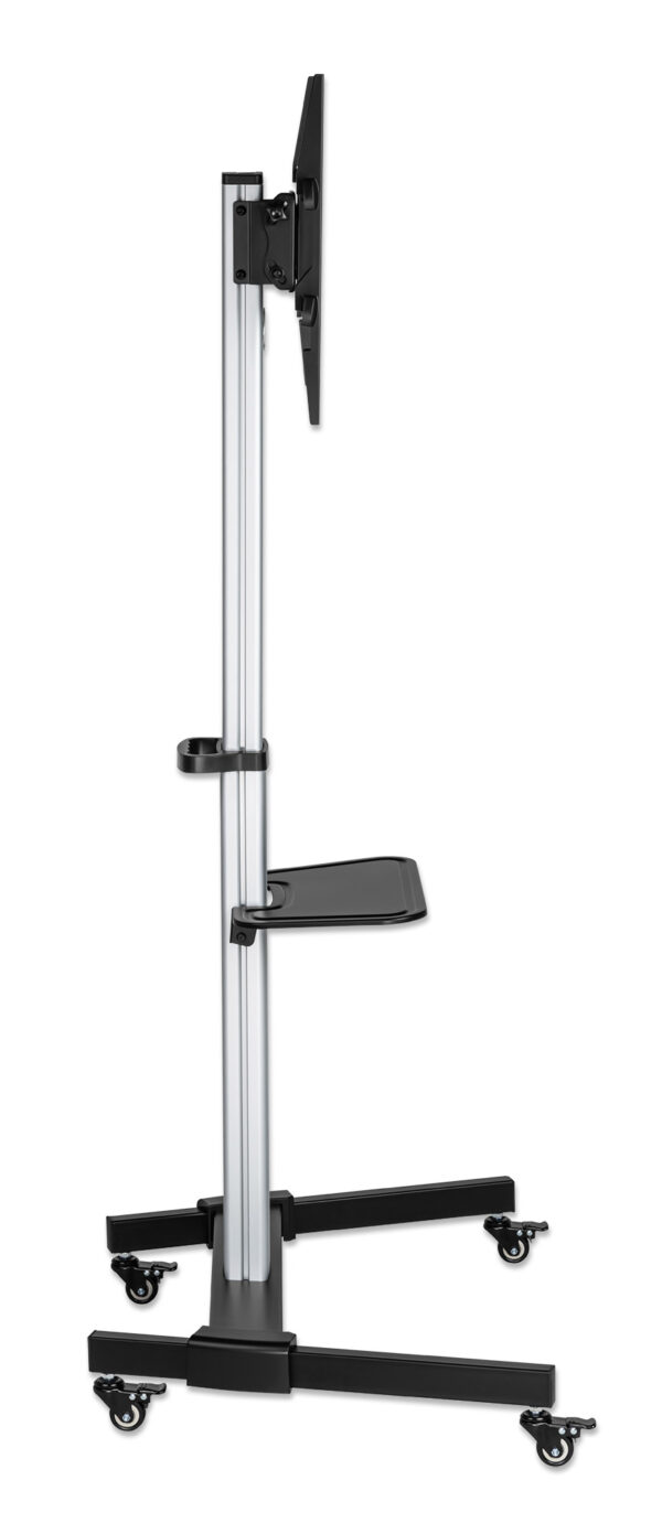 Carrello TV 37''-86'' Multimediale in Alluminio Regolabile in Altezza - immagine 5