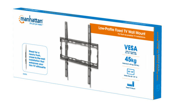 Supporto TV a Muro Fissa Ultra-Slim per TV 32-70'' - immagine 2