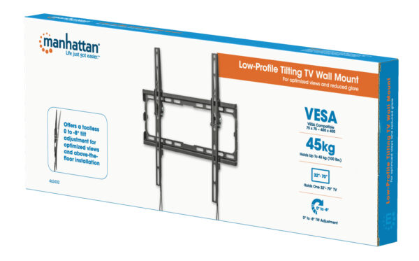 Supporto a Muro Inclinabile per TV LED 32-70'' a Basso Profilo - immagine 2