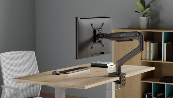 Supporto da Scrivania per Monitor Singolo 17-49'' con Molla Meccanica in Alluminio - immagine 2