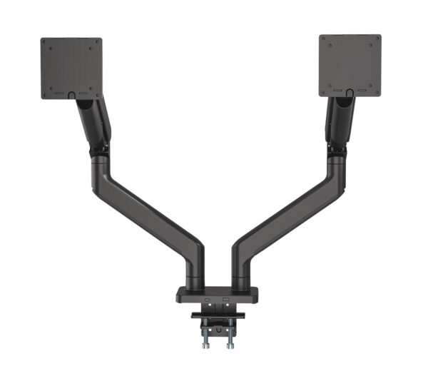 Supporto da Scrivania per Doppio Monitor 17-45'' con Molla Meccanica in Alluminio - immagine 4