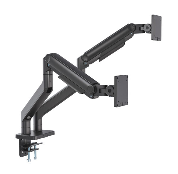 Supporto da Scrivania per Doppio Monitor 17-45'' con Molla Meccanica in Alluminio - immagine 5