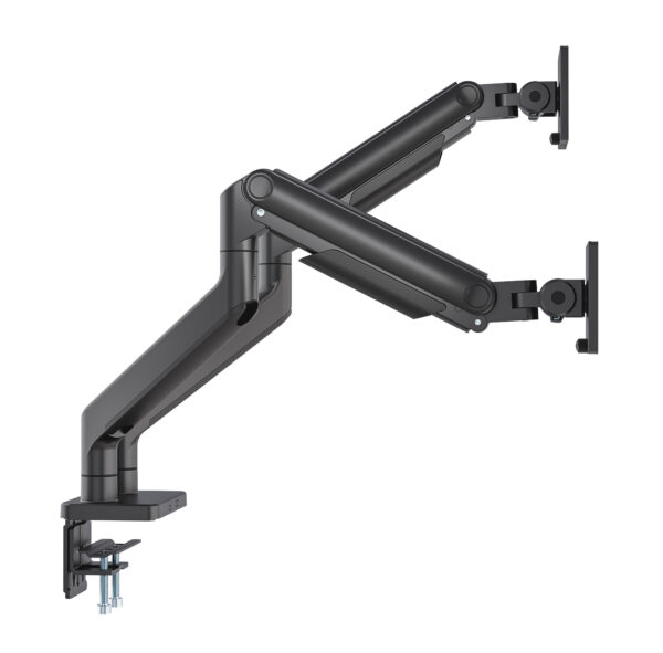 Supporto da Scrivania per Doppio Monitor 17-45'' con Molla Meccanica in Alluminio - immagine 8