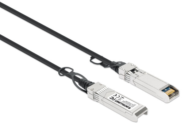 Cavo in Rame Twinax DAC Passivo con Connettori SFP+ 10Gb 0,5m Nero - immagine 3