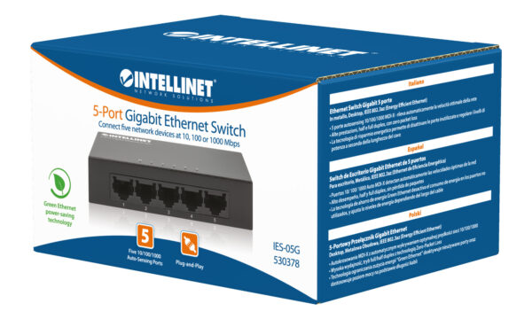 Ethernet Switch Gigabit con 5 porte Desktop - immagine 2