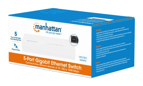 Ethernet Switch Gigabit 5 porte Desktop - immagine 2