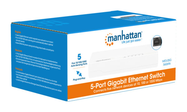 Ethernet Switch Gigabit 5 porte Desktop - immagine 10