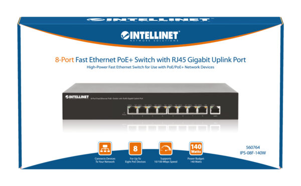 Switch PoE+ 8 Porte 10/100, Desktop / Rack - immagine 7