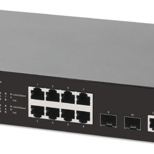 Switch Gigabit Ethernet 8 Porte PoE+ Web-Managed con 2 porte SFP
