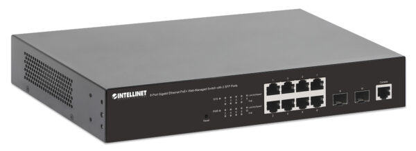 Switch Gigabit Ethernet 8 Porte PoE+ Web-Managed con 2 porte SFP - immagine 3